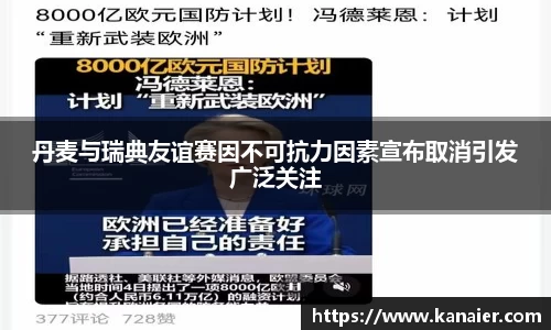 丹麦与瑞典友谊赛因不可抗力因素宣布取消引发广泛关注
